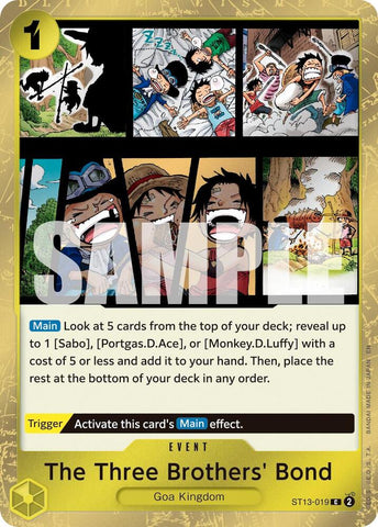 The Three Brothers' Bond ST13-019 (Premium Booster -The Best- Vol. 2)  - Pirate Foil