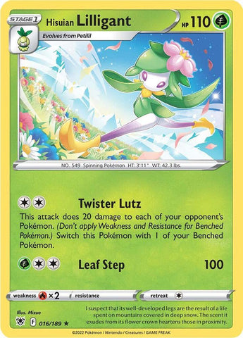 Hisuian Lilligant 016/189 (SWSH10: Astral Radiance)  - Holofoil