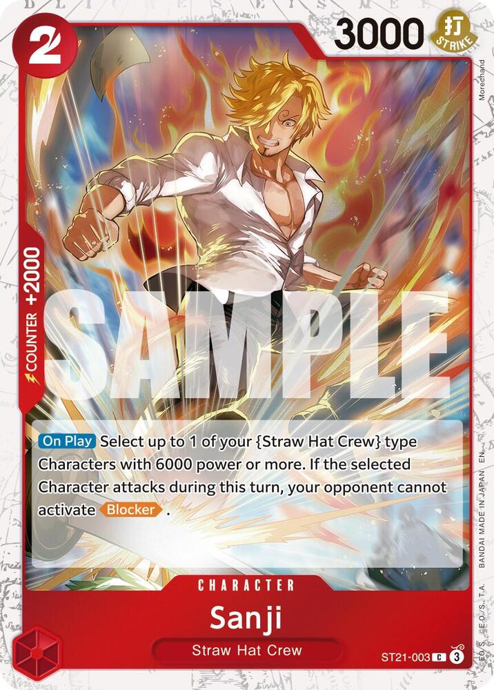Sanji ST21-003 (Premium Booster -The Best- Vol. 2)  - Pirate Foil
