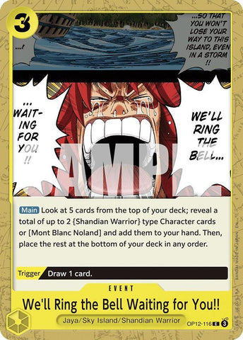 We'll Ring the Bell Waiting for You!! OP12-116 (Legacy of the Master) 