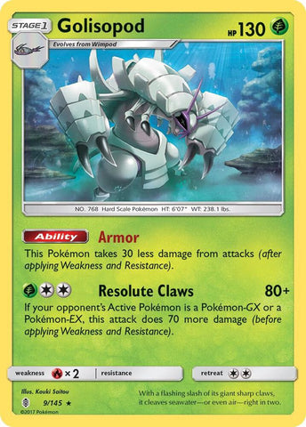 Golisopod 9/145 (SM - Guardians Rising)  - Holofoil