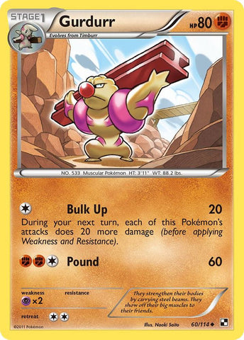 Gurdurr 60/114 (Black and White)  - Reverse Holofoil