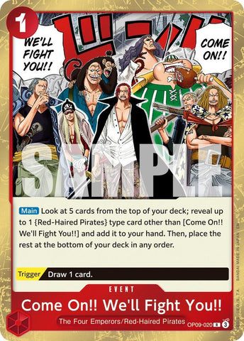 Come On!! We'll Fight You!! (Reprint) OP09-020 (Premium Booster -The Best- Vol. 2)  - Foil
