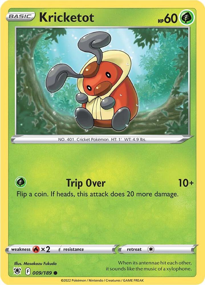 Kricketot 009/189 (SWSH10: Astral Radiance) 