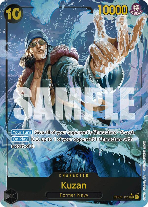 Kuzan OP02-121 (Premium Booster -The Best-)  - Alternate Art Foil