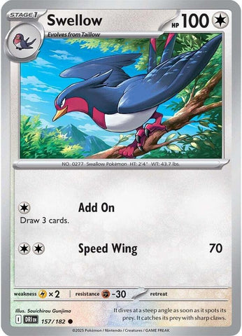Swellow 157/182 (SV10: Destined Rivals) 