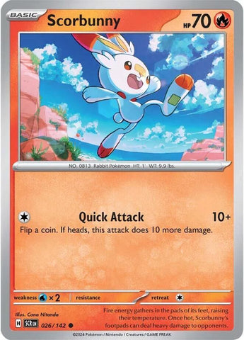 Scorbunny 026/142 (SV07: Stellar Crown) 