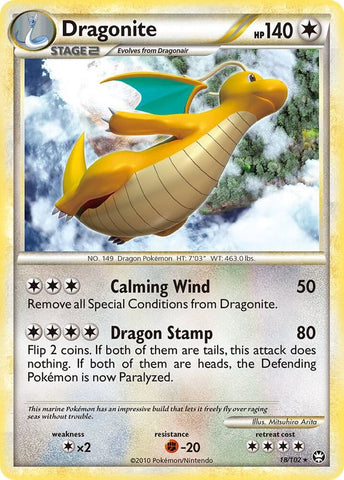 Dragonite 18/102 (Triumphant)  - Reverse Holofoil