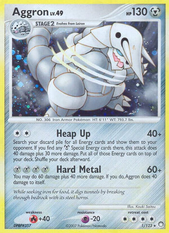 Aggron 1/123 (Mysterious Treasures)  - Holofoil