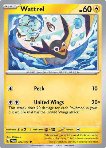 Wattrel 080/193 (SV02: Paldea Evolved) 