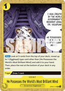 He Possesses the World's Most Brilliant Mind OP07-114 (500 Years in the Future) 