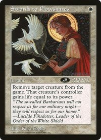 Swords to Plowshares (Oversized) [Oversize Cards]