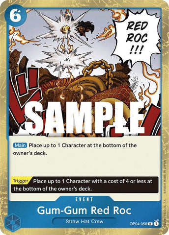 Gum-Gum Red Roc OP04-056 (Kingdoms of Intrigue)  - Foil