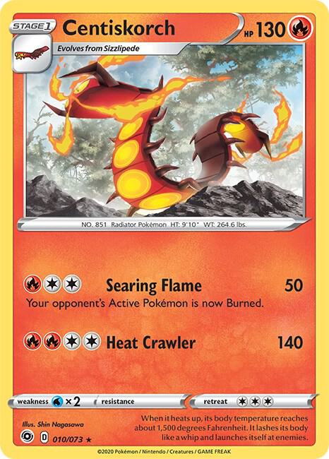 Centiskorch 10/73 (Champion's Path)  - Holofoil