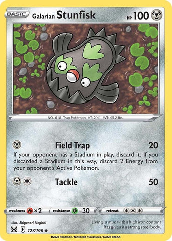 Galarian Stunfisk 127/196 (SWSH11: Lost Origin) 