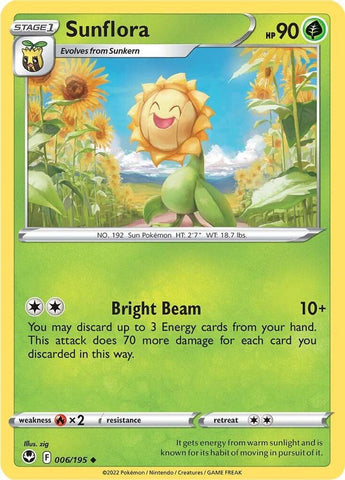 Sunflora 006/195 (SWSH12: Silver Tempest) 