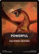Powerful Theme Card [Avatar: The Last Airbender Tokens]