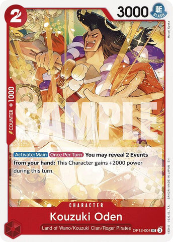 Kouzuki Oden OP12-004 (Legacy of the Master) 