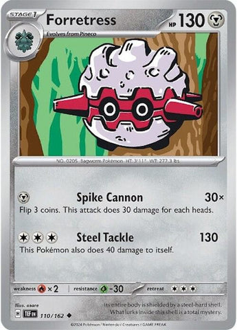Forretress 110/162 (SV05: Temporal Forces)  - Reverse Holofoil