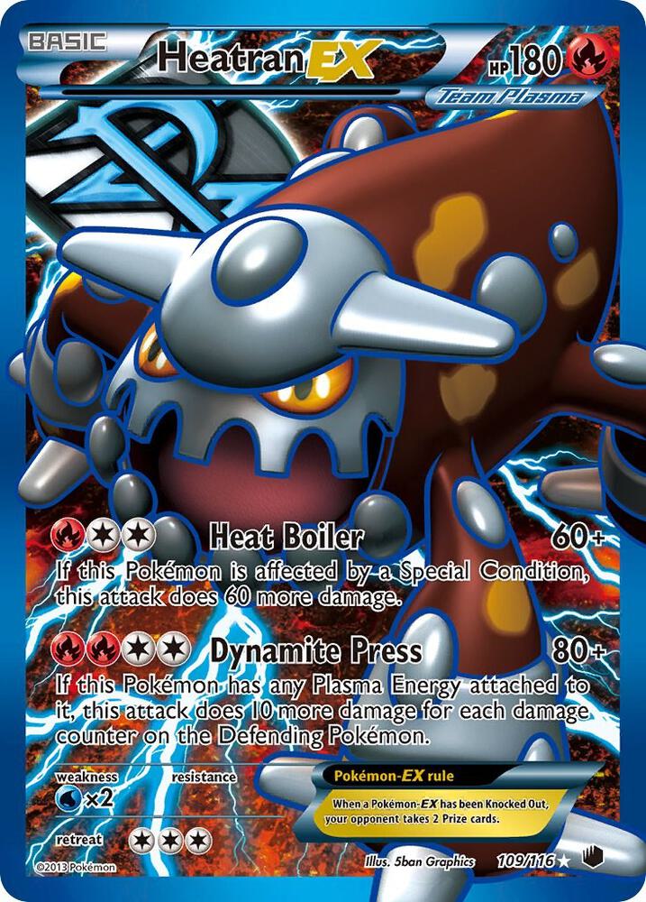 Heatran EX Team Plasma 109/116 (Plasma Freeze)  - Holofoil