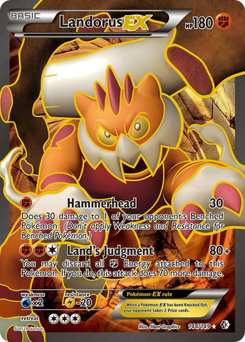 Landorus EX 144/149 (Boundaries Crossed)  - Holofoil