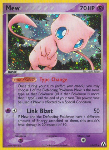 Mew 10/92 (Legend Maker)  - Holofoil