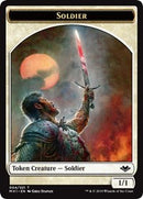 Soldier (004) // Golem (018) Double-Sided Token [Modern Horizons Tokens]