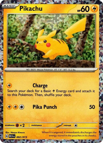 Pikachu 002/015 (McDonald's Promos 2024)  - Holofoil