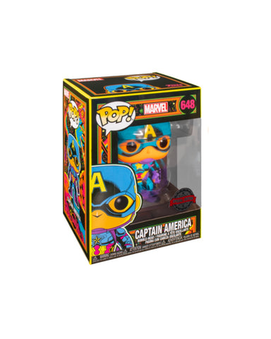 Funko Pop! Marvel - Captain America Black Light Pop!