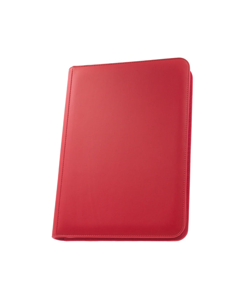 Stealth 9 Pocket Zip Trading Card Binder - Red