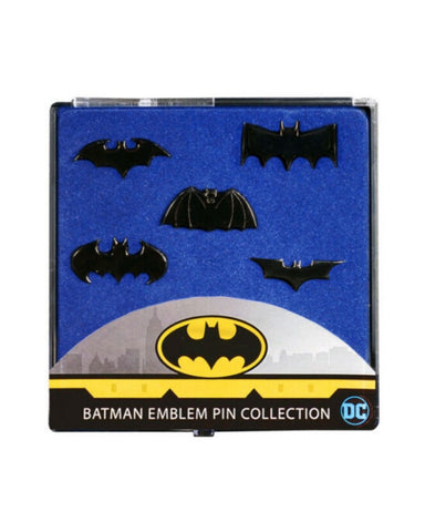 DC Batman Emblem Black Chrome Pin Collection